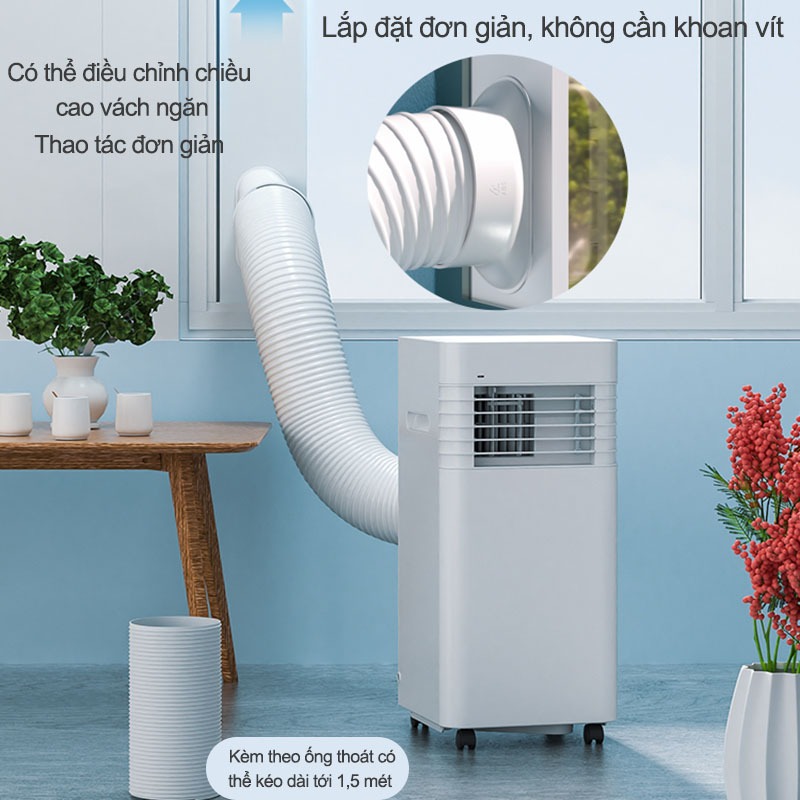 Máy lạnh di động 9000BTU điều hòa di động mini làm lạnh hút ẩm portable air conditioner