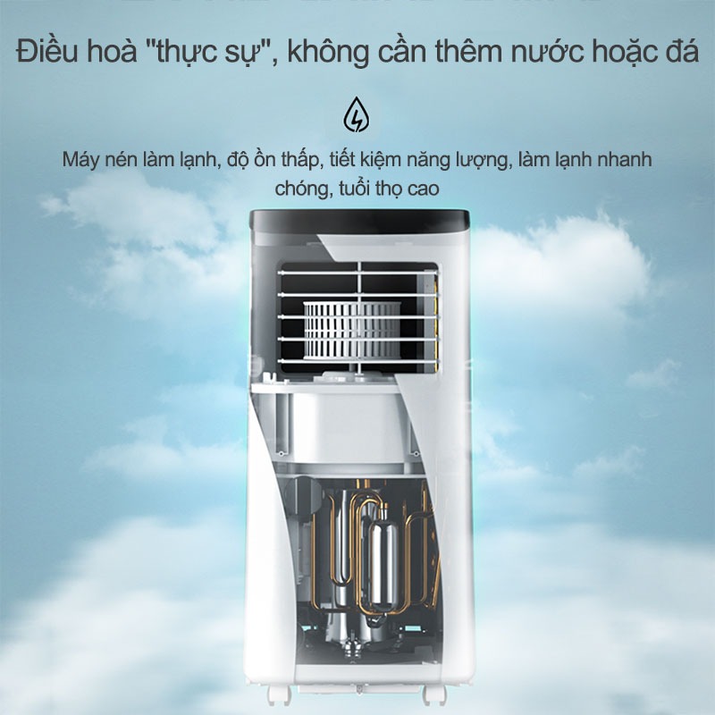 Máy lạnh di động 9000BTU điều hòa di động mini làm lạnh hút ẩm portable air conditioner