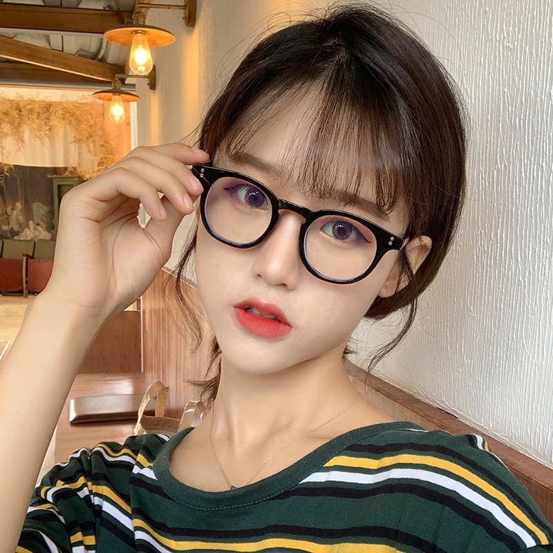 Kính giả cận thời trang nam nữ gọng vuông phong cách Ulzzang, mắt kính không độ chống tia UV đẹp giá rẻ 056