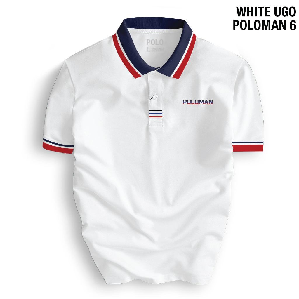 Áo thun POLOMAN 6 phối cổ Basic, chất liệu cá sấu CVC cao cấp, chuẩn form, trẻ trung, thanh lịch