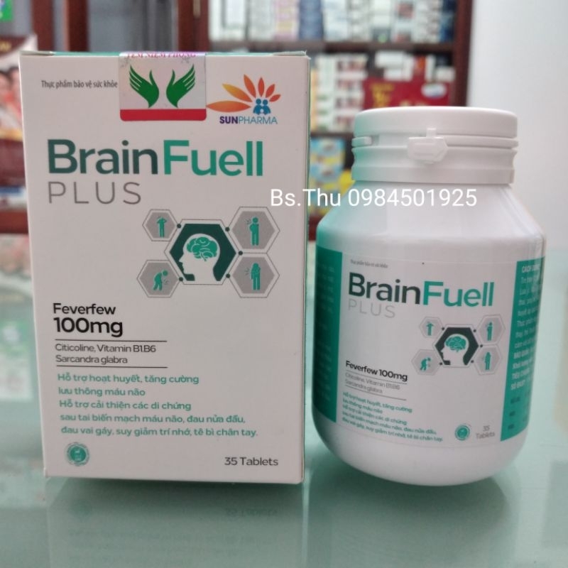 Brain Fuell Plus hộp 80 viên vỉ nhôm - Hỗ trợ hoạt huyết, tăng cường tuần hoàn, giảm đau đầu chóng mặt, tê bì tay chân