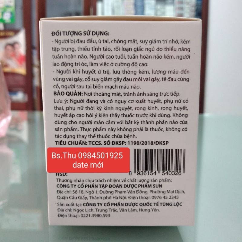 Brain Fuell Plus hộp 80 viên vỉ nhôm - Hỗ trợ hoạt huyết, tăng cường tuần hoàn, giảm đau đầu chóng mặt, tê bì tay chân