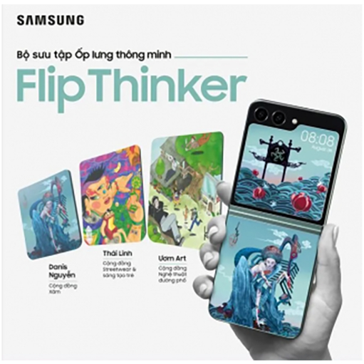 Ốp lưng thông minh Nhập hội linh hoạt Z Flip5 GP-FPF731HICAW