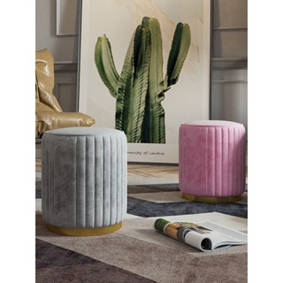  Đôn ghế bàn trang điểm chân sắt phong cách Bắc Âu -  Đôn ngồi sofa ghế phòng khách - MinHuy 