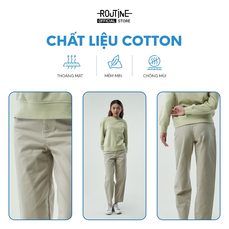 Quần Dài Kaki Nữ Túi Kiểu Form Carrot - Routine 10F22PCAW002