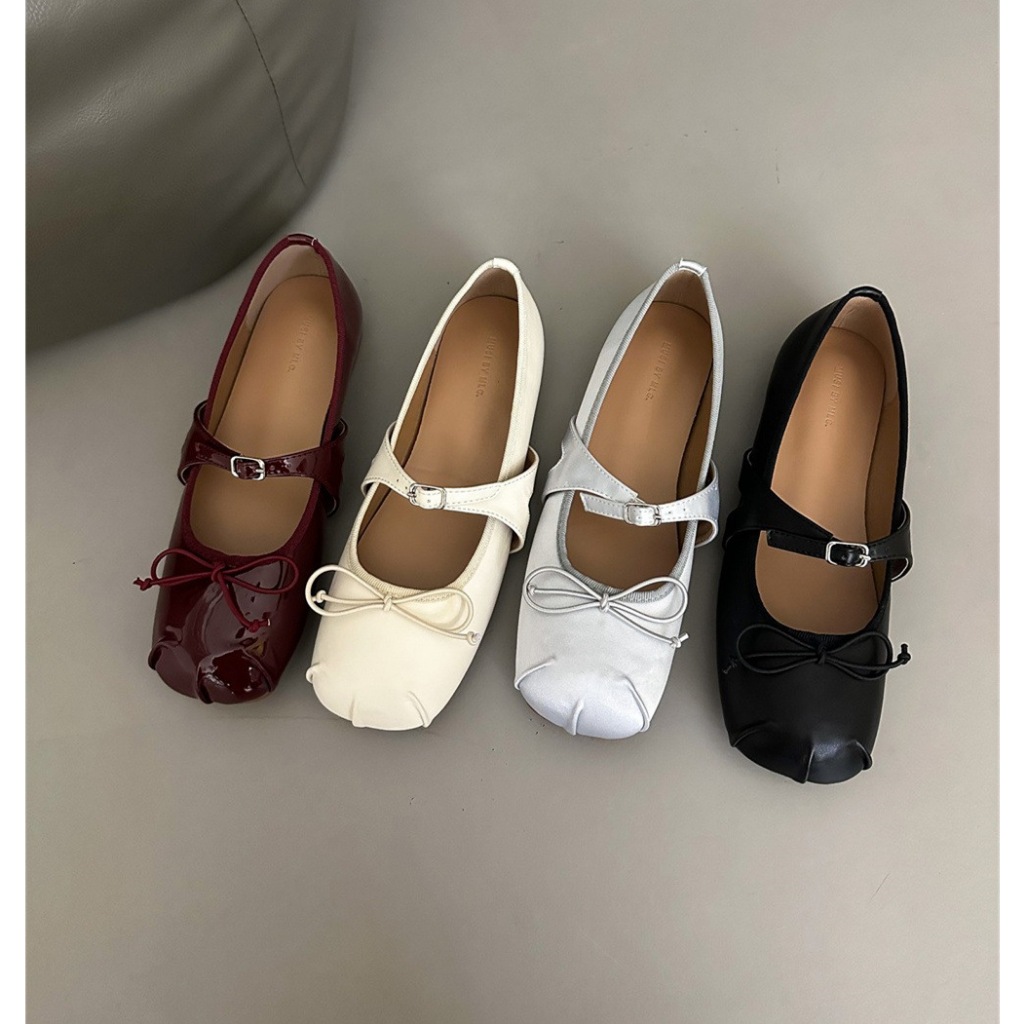 Giày Búp Bê Mũi Tròn Đính Nơ Dễ Thương Thanh Lịch Trendy Westie Studio - A417.GN