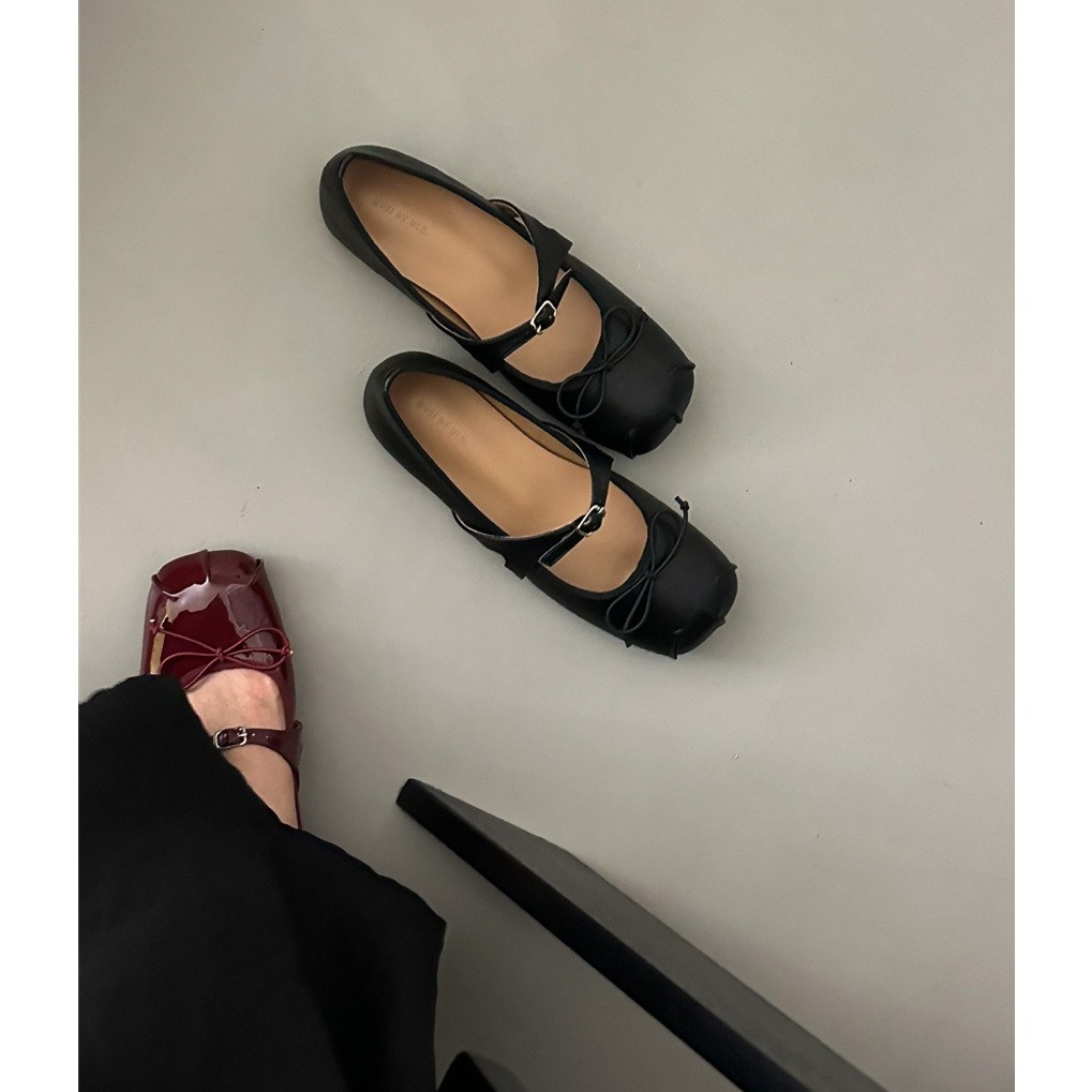 Giày Búp Bê Mũi Tròn Đính Nơ Dễ Thương Thanh Lịch Trendy Westie Studio - A417.GN