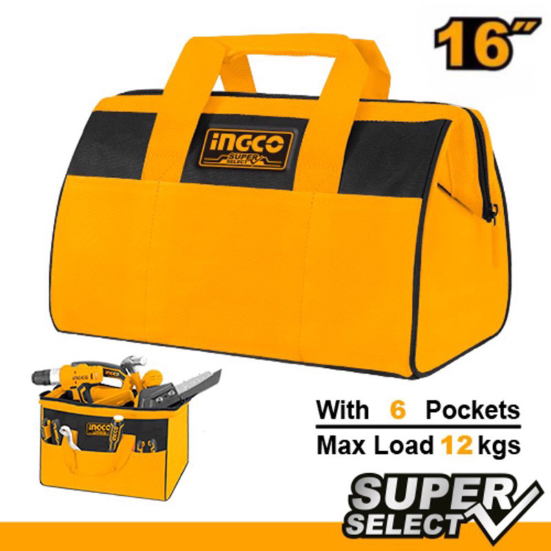 Túi đựng đồ nghề 16 inch (dòng giá rẻ) INGCO HTBG281628 (Chính hãng TPC)