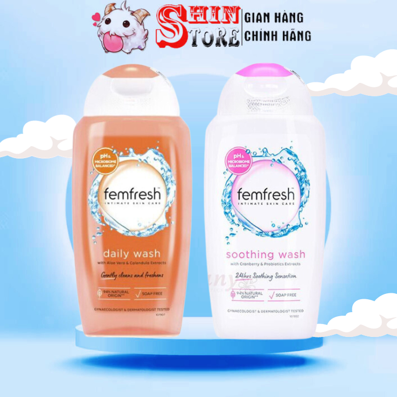 Dung Dịch Vệ Sinh Phụ Nữ Femfresh Daily Intimate Wash 250ml Anh Quốc Giúp Sạch Thơm Suốt Ngày Dài Chính Hãng