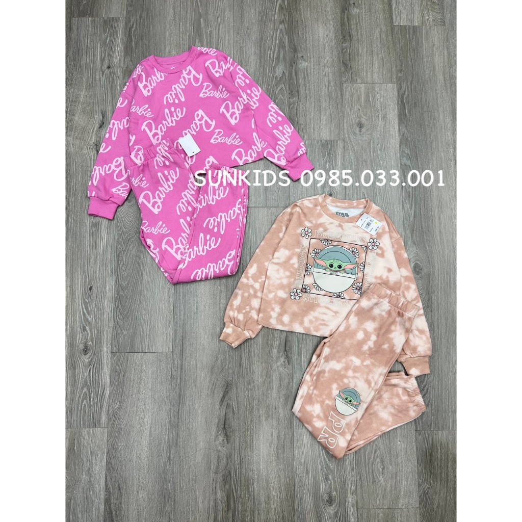 Set bộ nỉ bông bé gái Star Wars