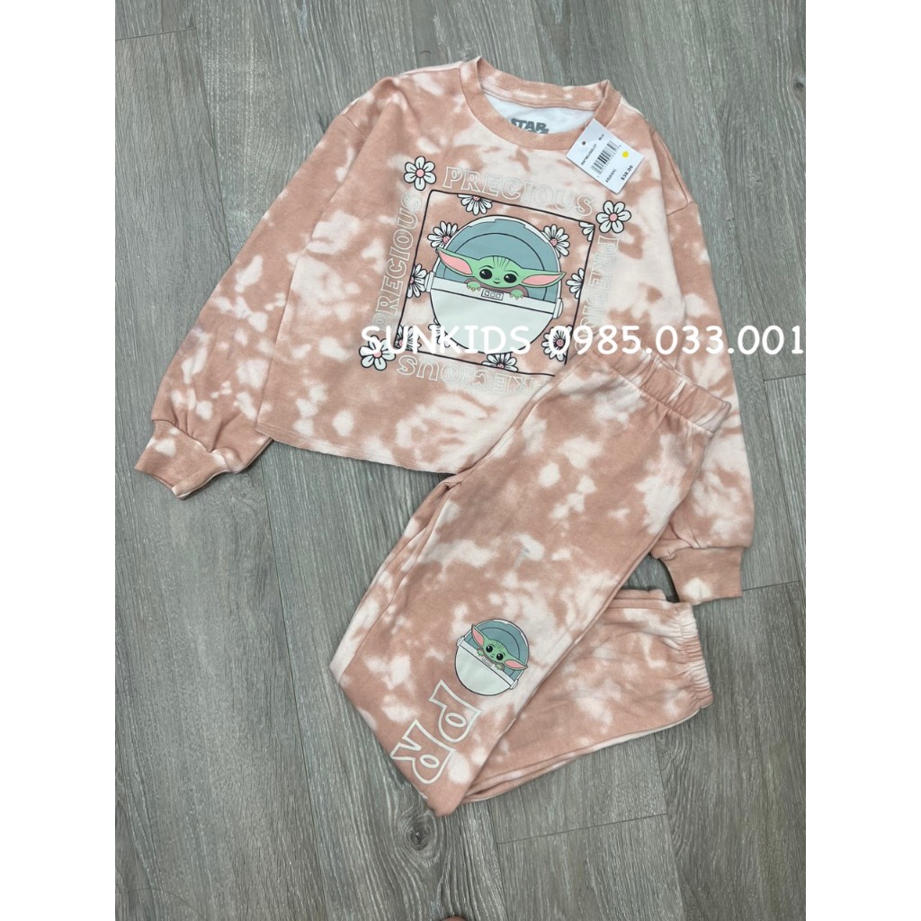 Set bộ nỉ bông bé gái Star Wars