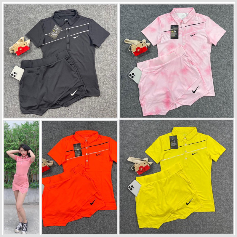 Sét váy thể thao nữ, golf, tennis, bóng chuyền , cầu lông