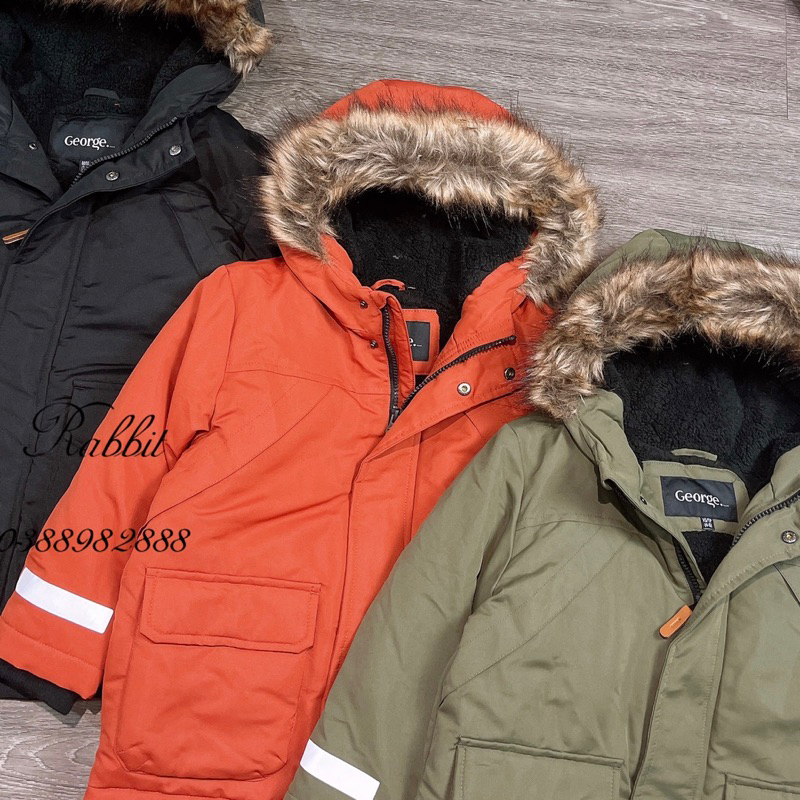 Áo parka lót lông cừu George