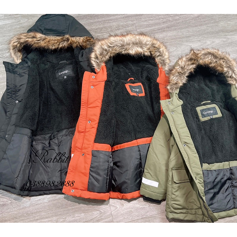 Áo parka lót lông cừu George