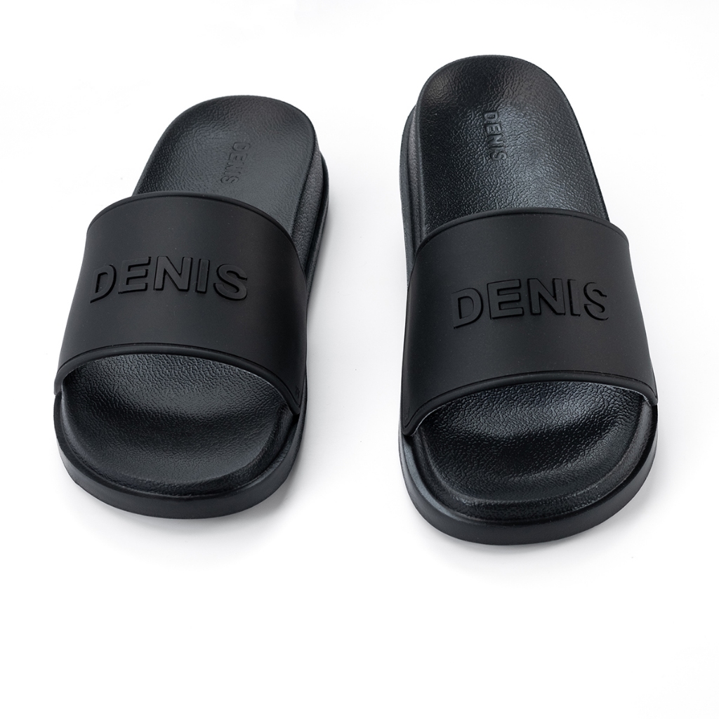 Dép quai ngang Denis Unisex Slipper Quai Đen Fullbox DN02