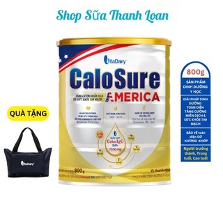 Sữa bột calosure america vị thanh nhẹ 800g.