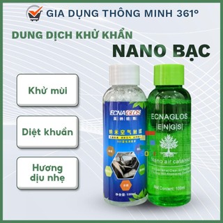 Dung Dịch Khử Mùi Nano, Dùng Cho Máy Khử Mùi Ô Tô, Khử Mùi Phòng Ngủ Tạo Khói Chai 100ml, Gia Dụng Thông Minh 361