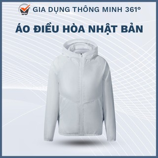 Áo Điều Hòa Quạt Gió Công Nghệ Nhật Bản. Áo Lao Động Có Quạt, Có Mũ. Khoác Chống Nắng Nóng, Gia Dụng Thông Minh