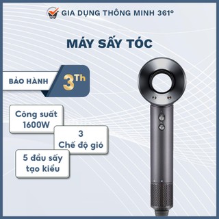 Máy sấy tóc công nghệ mới cao cấp, máy sấy tóc bổ sung ion âm, công suất lớn 1600w, gia dụng thông minh 361