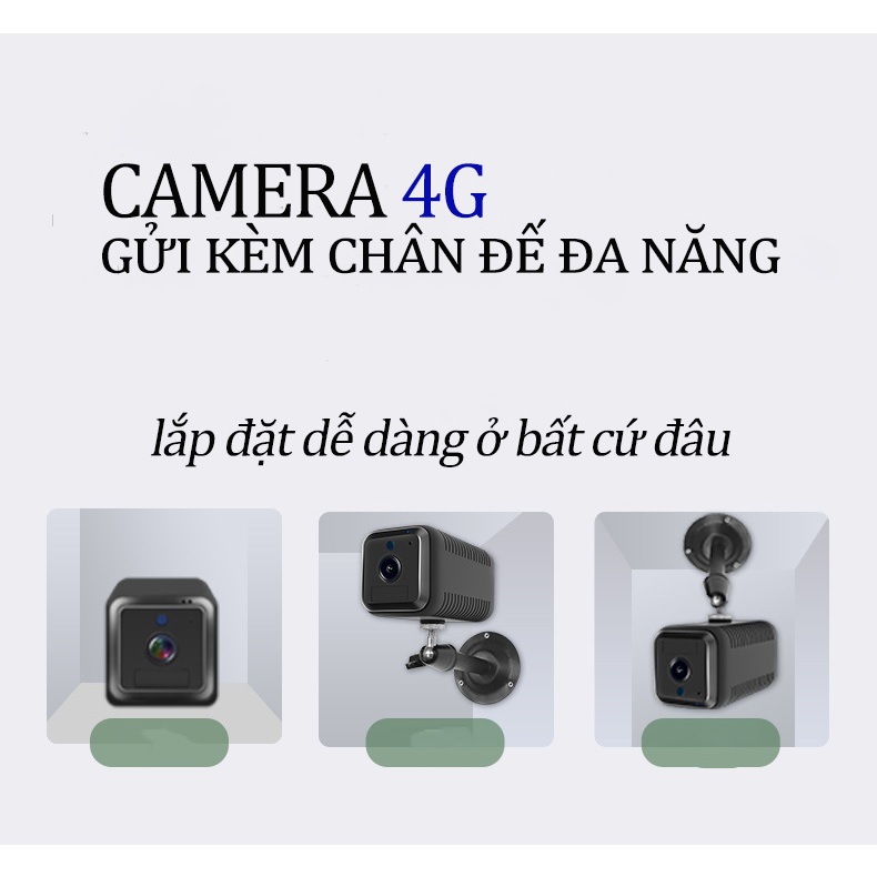 Camera 4G  DrCam HK-W5-4G dung lượng Pin 6200mAh trong nhà nhỏ gọn Full HD 1080p - Hàng chính hãng - Bảo hành 1 năm