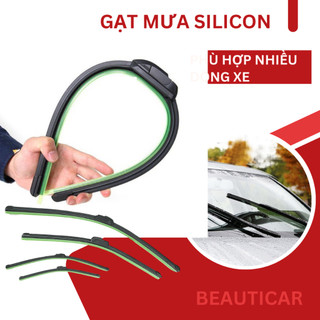 Gạt mưa ô tô, Chổi gạt mưa ô tô silicone loại thân mềm không xương siêu sạch - giá 1 cái