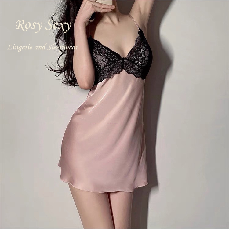 Váy ngủ 2 dây lụa mỏng phong cách sang trọng nhẹ nhàng LG435