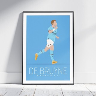 Kevin De Bruyne Football Player Portrait Print