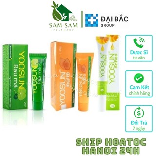 Kem nghệ YOOSUN ngừa mụn, tránh sẹo - Yoo sun Rau má
