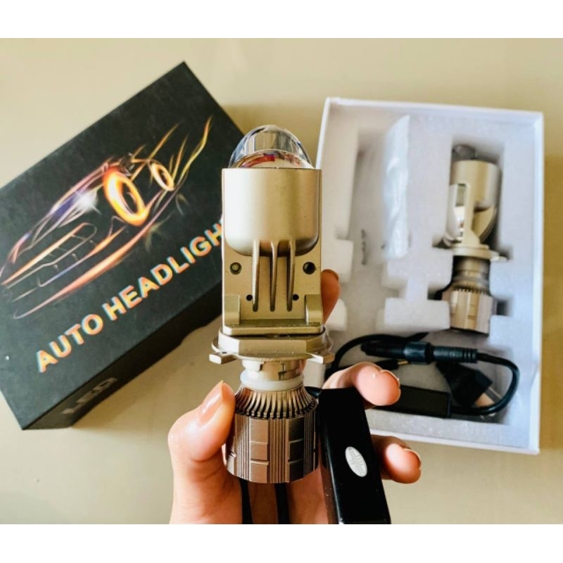 Bi cầu Mini mắt ếch A82 Pro 55w cho Ô tô, Xe máy