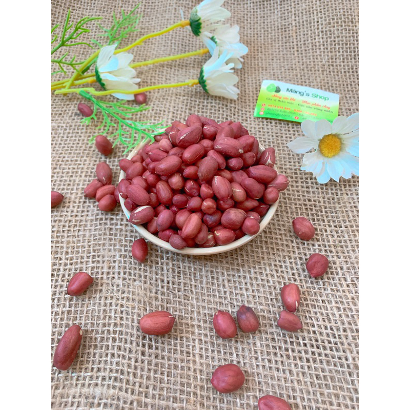 Lạc đỏ quê chuẩn: Sạch, thơm, bùi gói 500g-1kg Hút chân không