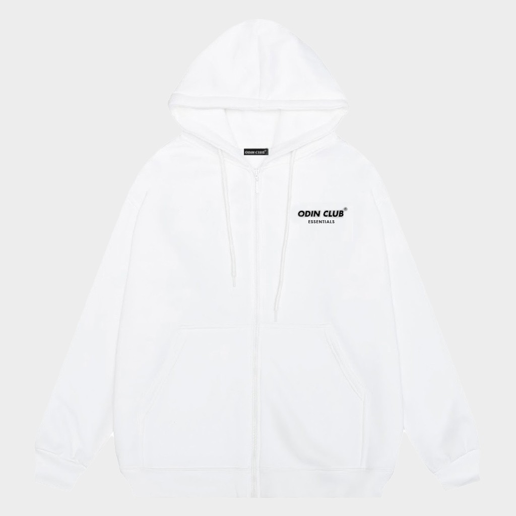 Hoodie zip ODIN CLUB - Áo khoác nỉ dây kéo nhiều màu dày dặn form rộng unisex