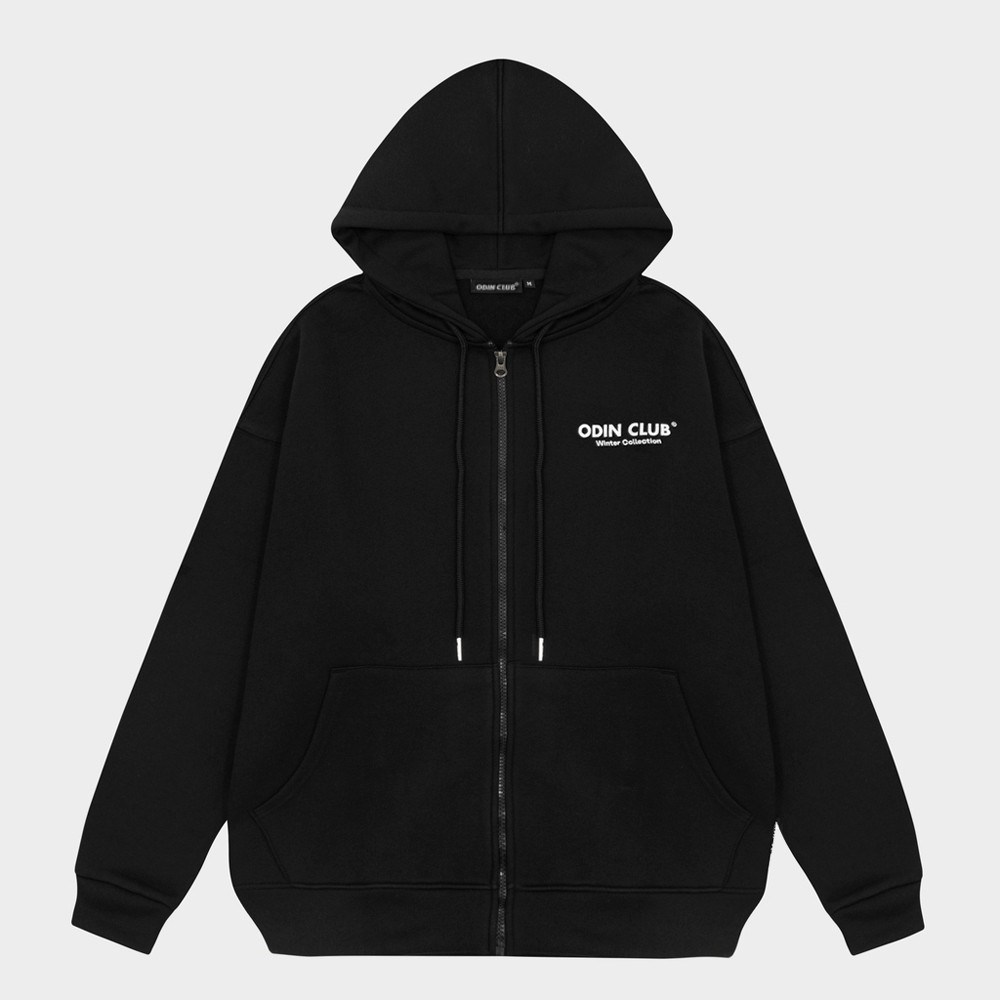 Hoodie zip ODIN CLUB - Áo khoác nỉ dây kéo nhiều màu dày dặn form rộng unisex