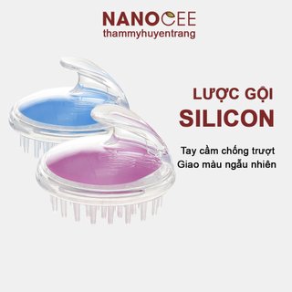 Lược Gội Đầu Silicon Dưỡng Sinh Massage Da Đầu Trong Spa Đông Y