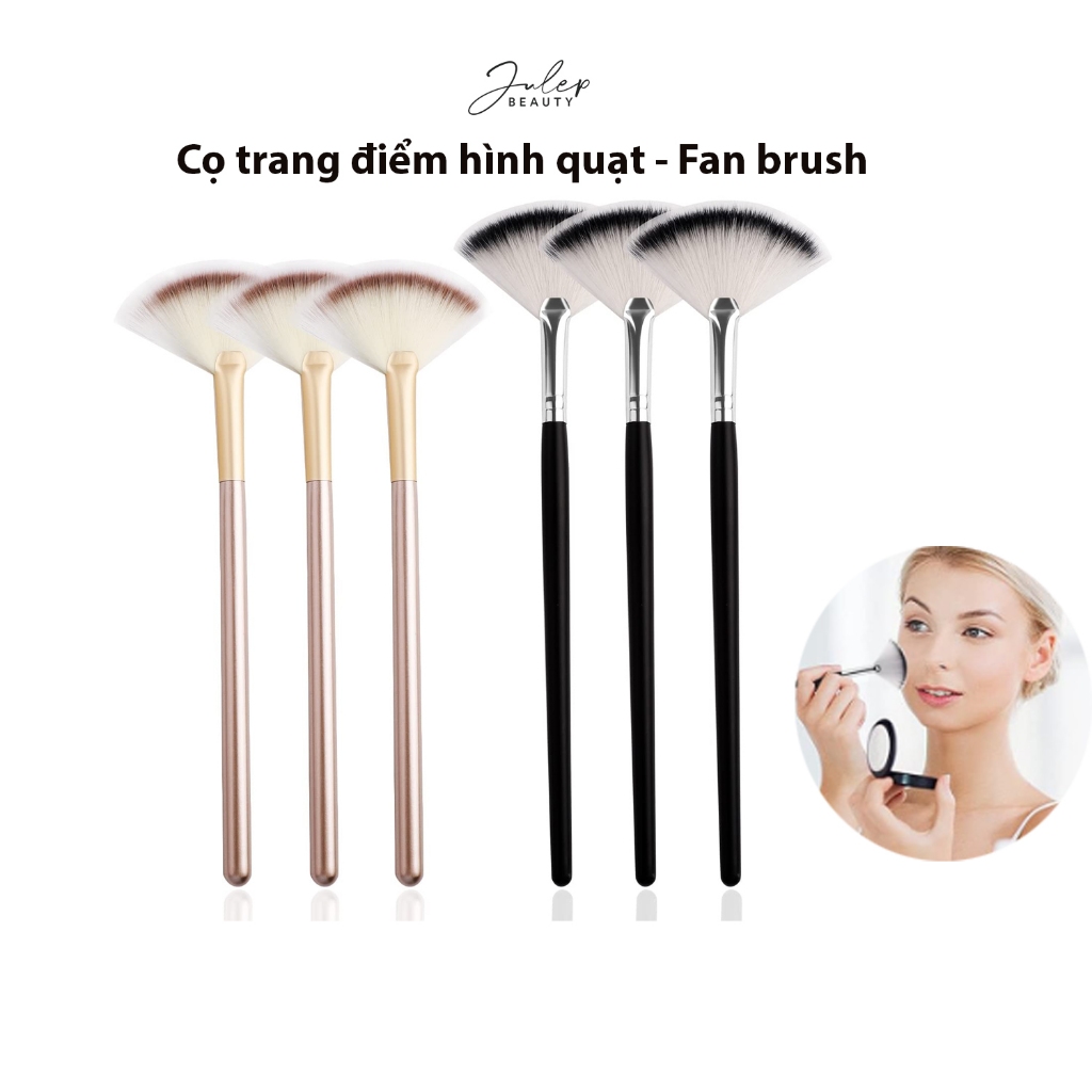 Cọ trang điểm hình quạt Julep beauty - Cọ phấn má, đắp mặt nạ Facial Fan Brush