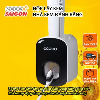 Bộ nhả kem đánh răng thông minh dán tường ecoco e1922