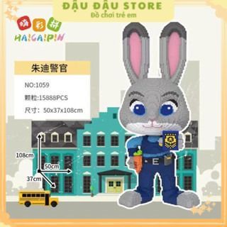 Lego cáo cảnh sát, thỏ cảnh sát 108cm tặng búa, lego cáo, thỏ 1m Đậu Đậu Store