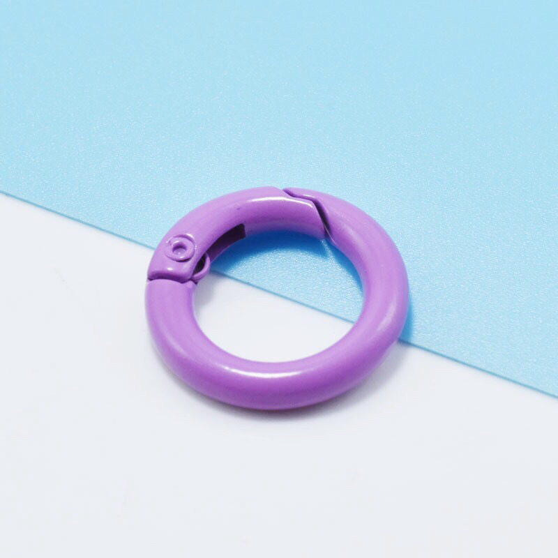 Móc khoá vòng tròn đường kính 27mm nhiều màu sắc, nguyên liệu làm handmade