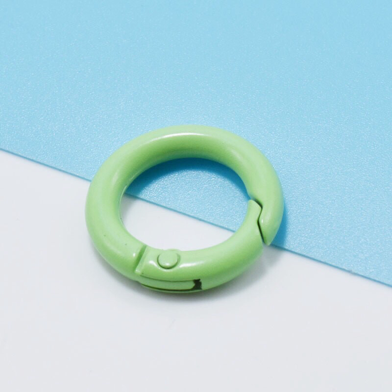 Móc khoá vòng tròn đường kính 27mm nhiều màu sắc, nguyên liệu làm handmade