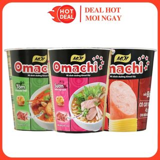 Mì ly omachi sườn hầm ngũ quả/xốt bò hầm/tôm chua cay cây thị đủ vị