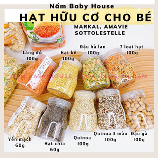 Combo các loại hạt hữu cơ nấu cháo cho bé và gia đình Markal, AmaVie, Sottolestelle
