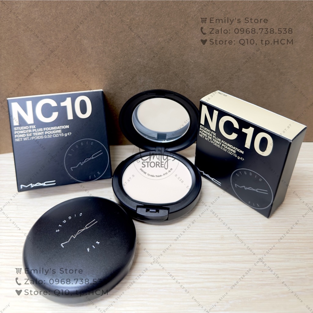 Phấn phủ dạng nén MAC Studio Fix Powder Plus Foundation màu NC10
