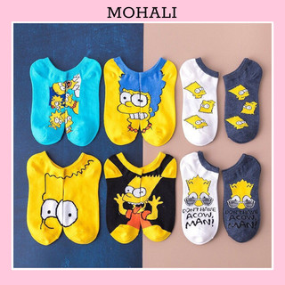 Tất cổ ngắn nam nữ vớ simpson cố thấp thời trang hàn quốc đẹp giá rẻ cotton kháng khuẩn MOHALI VN042