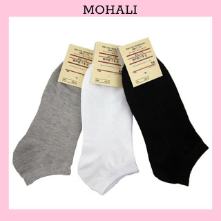 Tất cổ ngắn nam nữ vớ trơn nhật cố thấp thời trang hàn quốc đẹp giá rẻ cotton kháng khuẩn MOHALI VN002