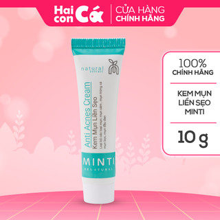 Kem mụn liền sẹo Minti Be Natural (10g) - Ngừa thâm - Giảm mụn sau 7 ngày