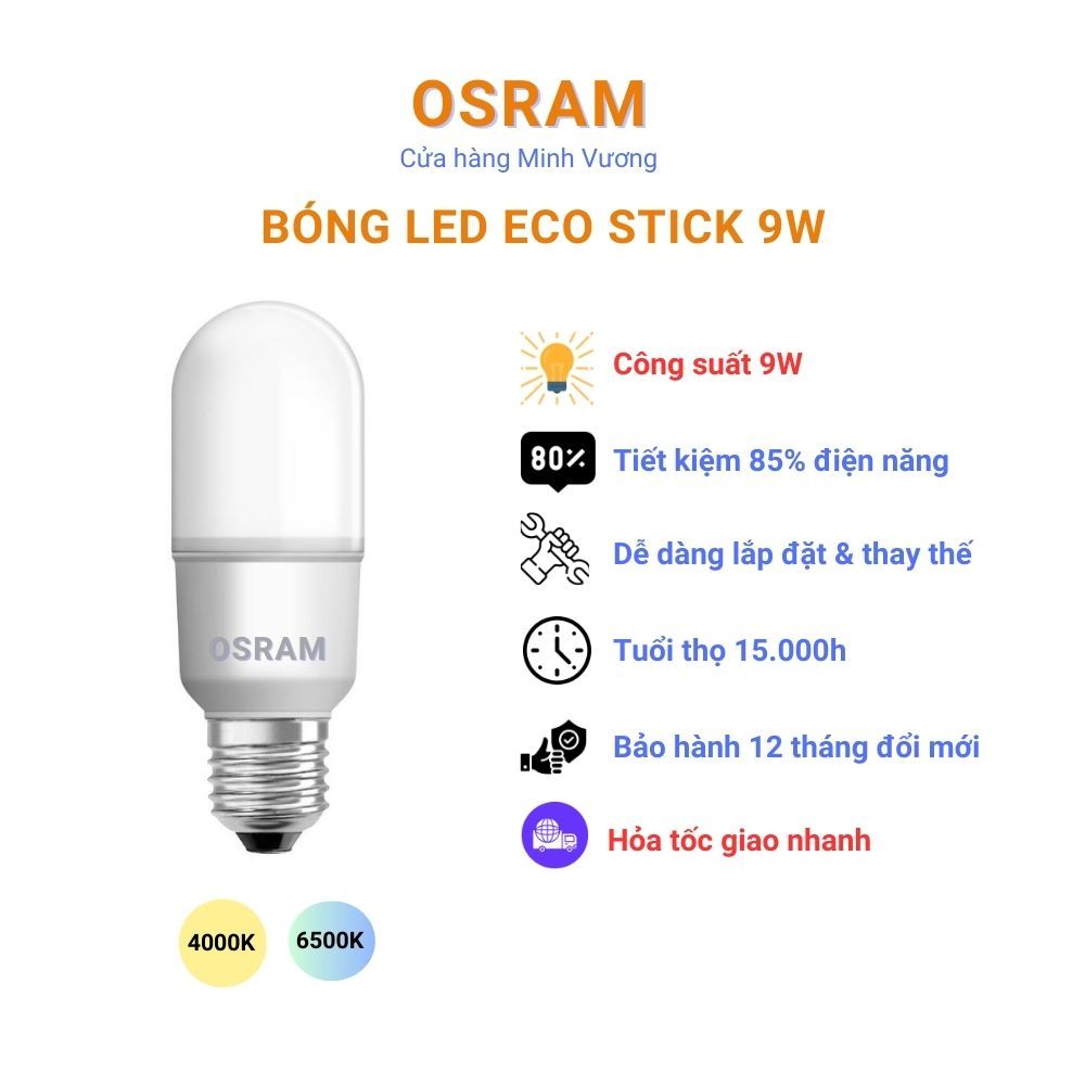Bóng LEDbulb Stick OSRAM 9W