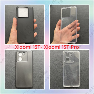 Ốp lưng Xiaomi 13T/ Xiaomi 13T Pro/ Xiaomi K60 Ultra loại dẻo trong, dẻo đen viền cam gồ bảo vệ cam cao cấp, bền đẹp