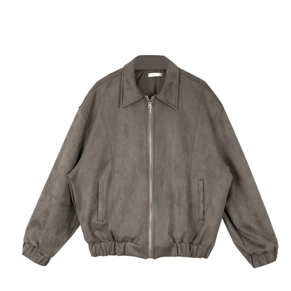 Áo khoác nam dài tay da lộn cao cấp AUTOMAN A138