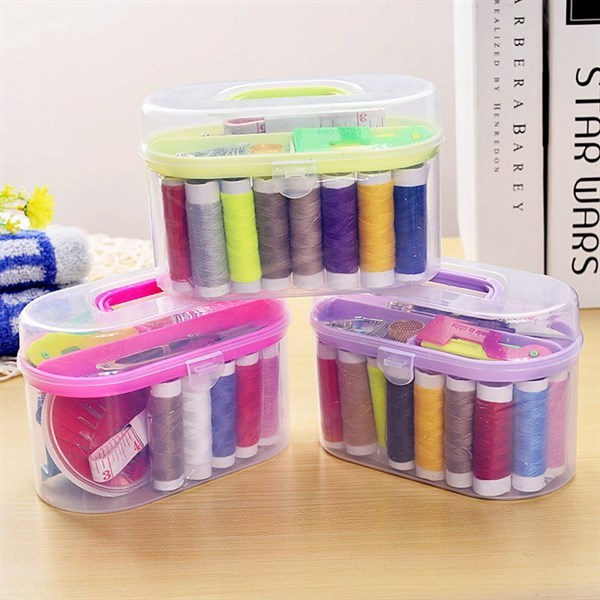 Combo 5 hộp kim chỉ đa năng nhiều món - Bộ kim chỉ và dụng cụ may vá kèm hộp đựng tiện dụng