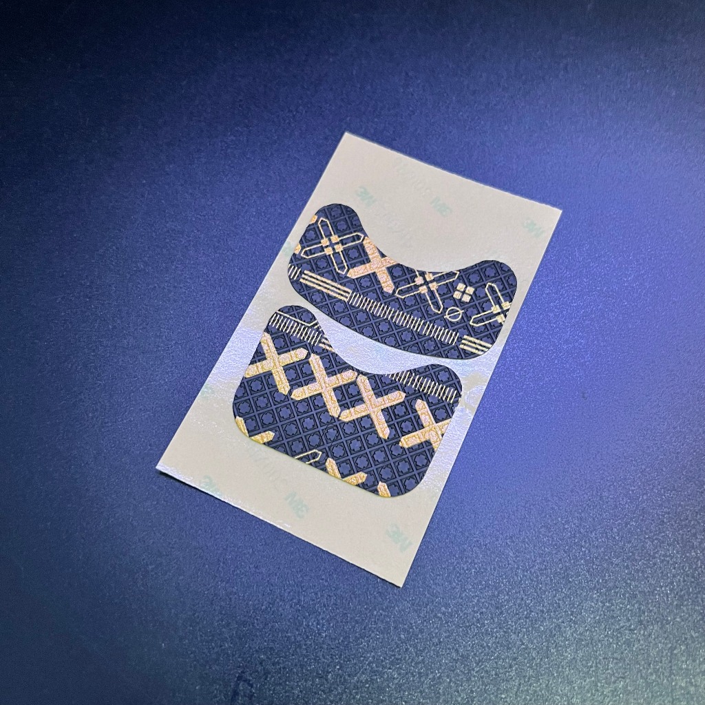 Tấm Dán Grip Tape Yellow X Chống Trượt Cho Chuột Logitech GPW Sẵn Keo 3M - Hàng New