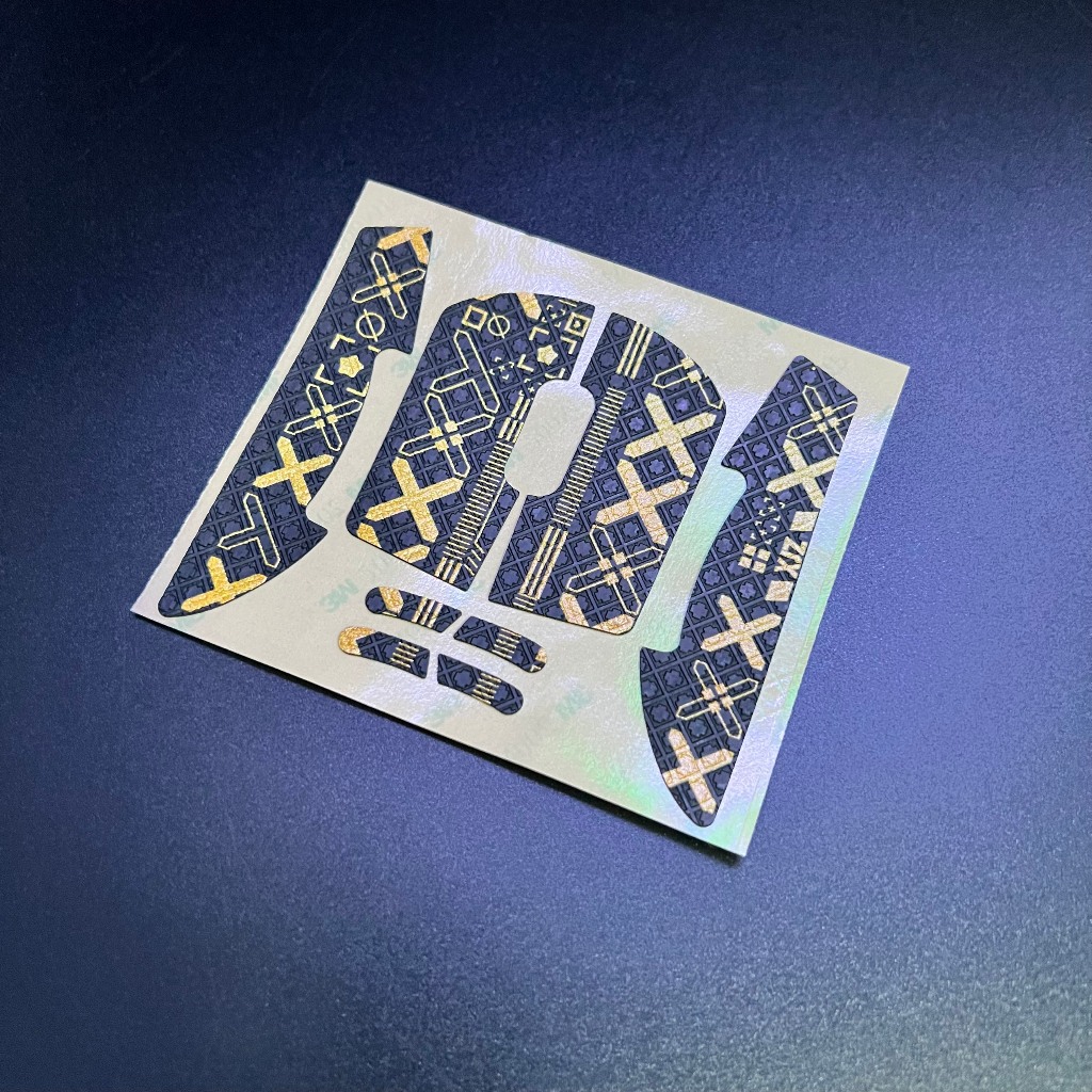 Tấm Dán Grip Tape Yellow X Chống Trượt Cho Chuột Logitech GPW Sẵn Keo 3M - Hàng New